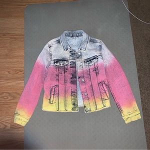 WONDER NATION GIRLS MULTICOLOR DENIM JACKET